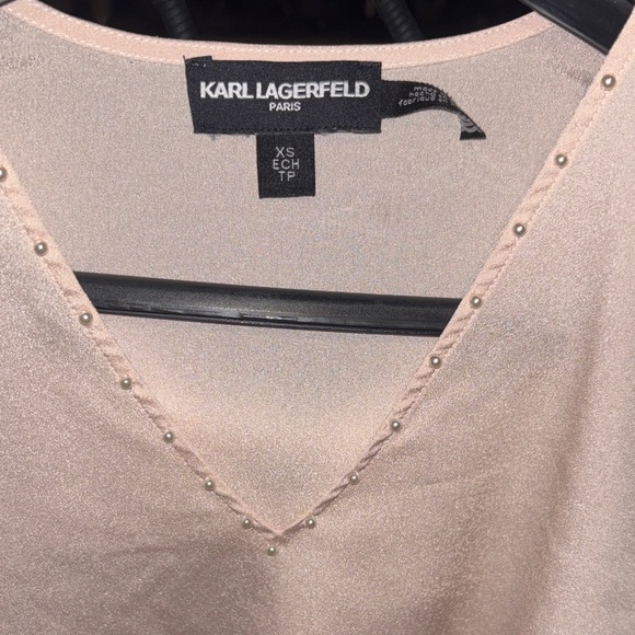 Karl Lagerfeld Women's Cream Blouse size XS - Picture 3 of 4